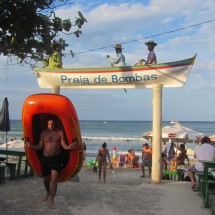 Beach of Bombas on the northern side of the peninsula